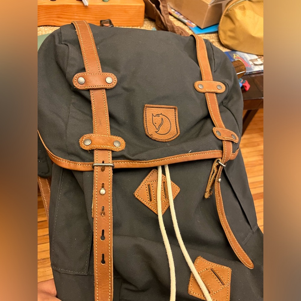 Fjallraven Large Grey G-1000 Heavy Duty Backpack Rucksack EDC Bag